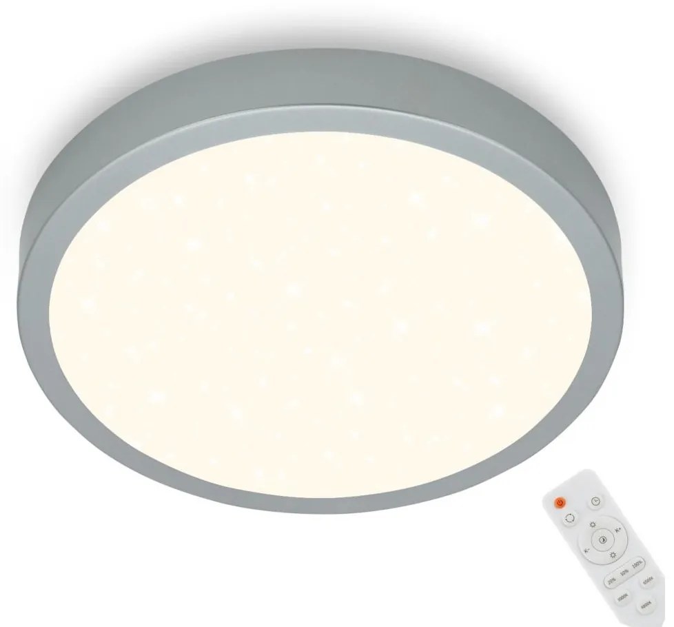 Briloner Briloner 3704-014-LED Dimmelhető mennyezeti lámpa RUNA LED/22W/230V ezüst + távirányító BL1418