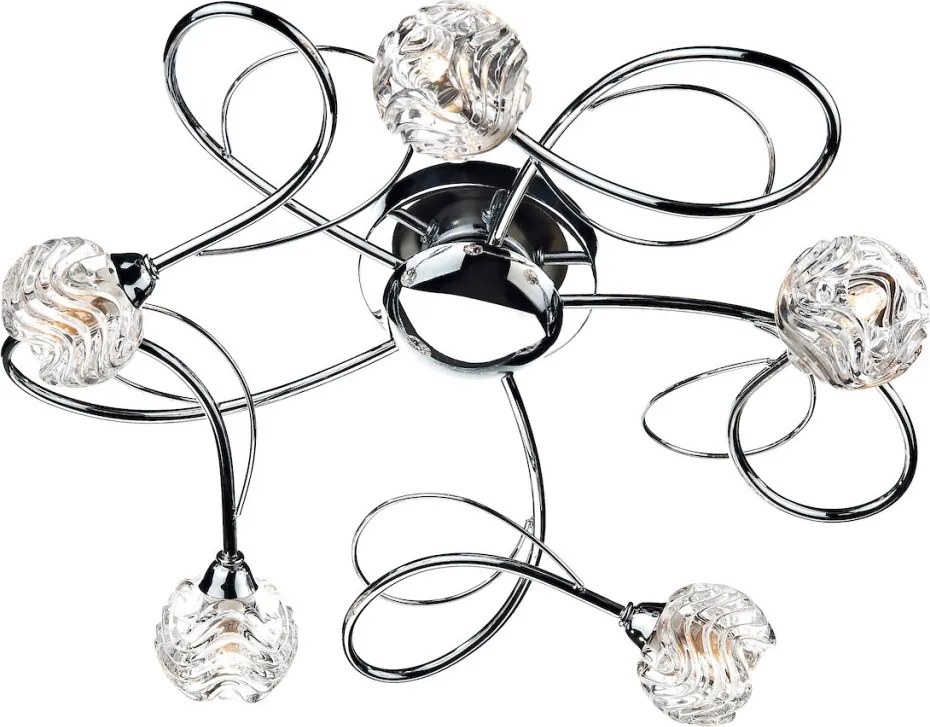 Dar Lighting ZELDA ZEL5450 Plafonlámpa 5x40W/G9 IP20