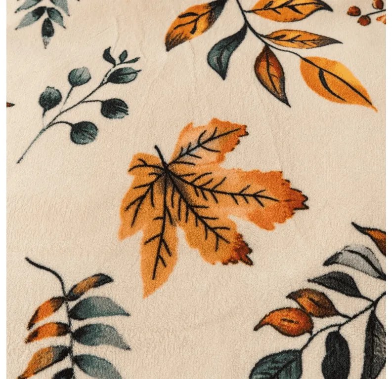 Mikroplüss ágyneműhuzat AUTUMNA krémszínű Ágyneműhuzat mérete: 70 x 90 cm | 140 x 200 cm