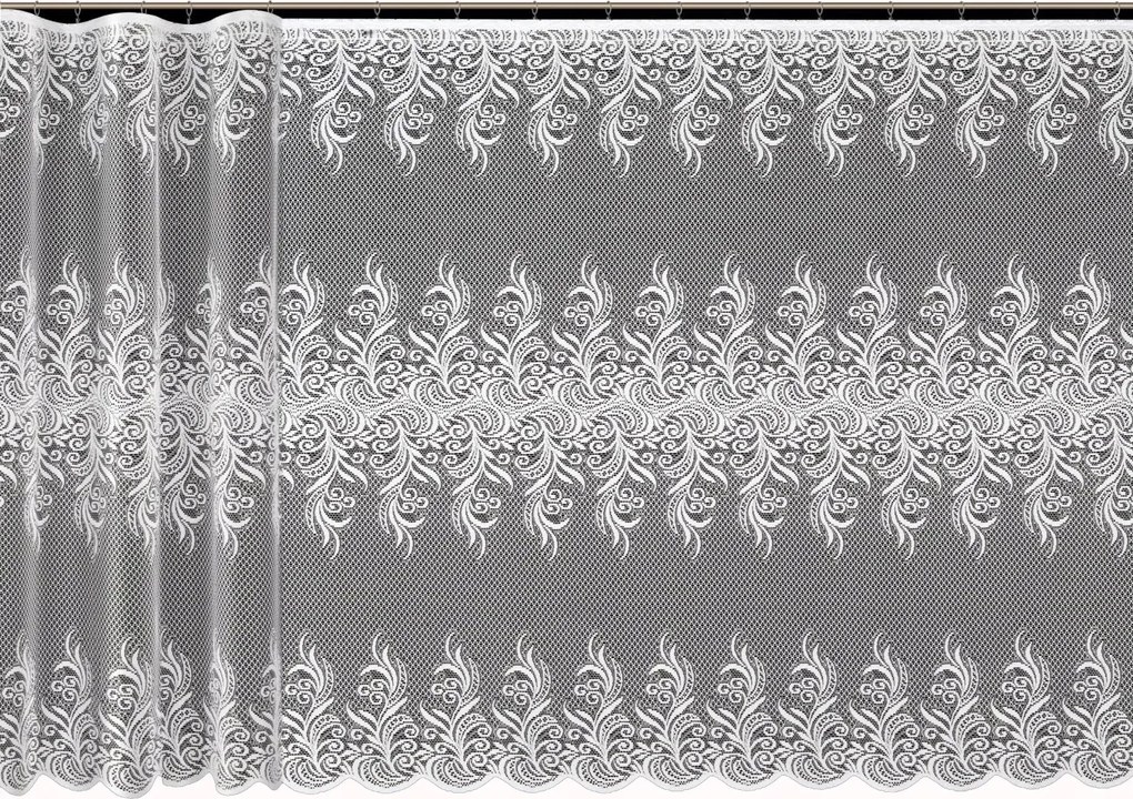 Mg Függöny jacquard 4562 Fehér 300x180 kész szalaggal