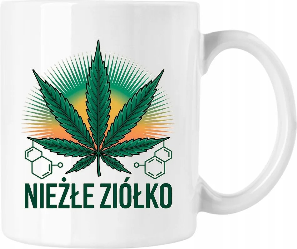 Bögre fűszernövény marihuána fű 2 fehér 330ml