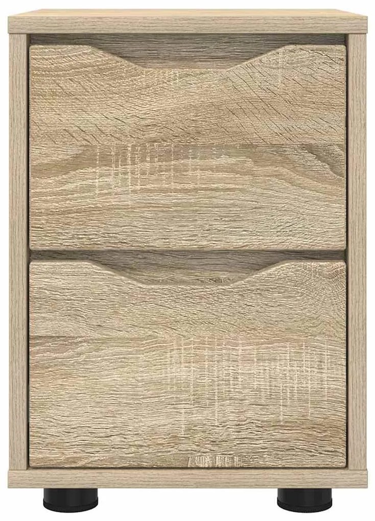 vidaXL Éjjeliszekrények 2 pcs Sonoma tölgy 30,5 x 30 x 43 cm Faanyag