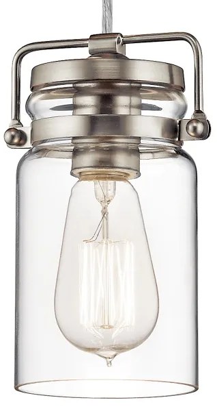 Elstead KL-BRINLEY-MP-NI - Csillár zsinóron BRINLEY 1xE27/60W/230V matt króm