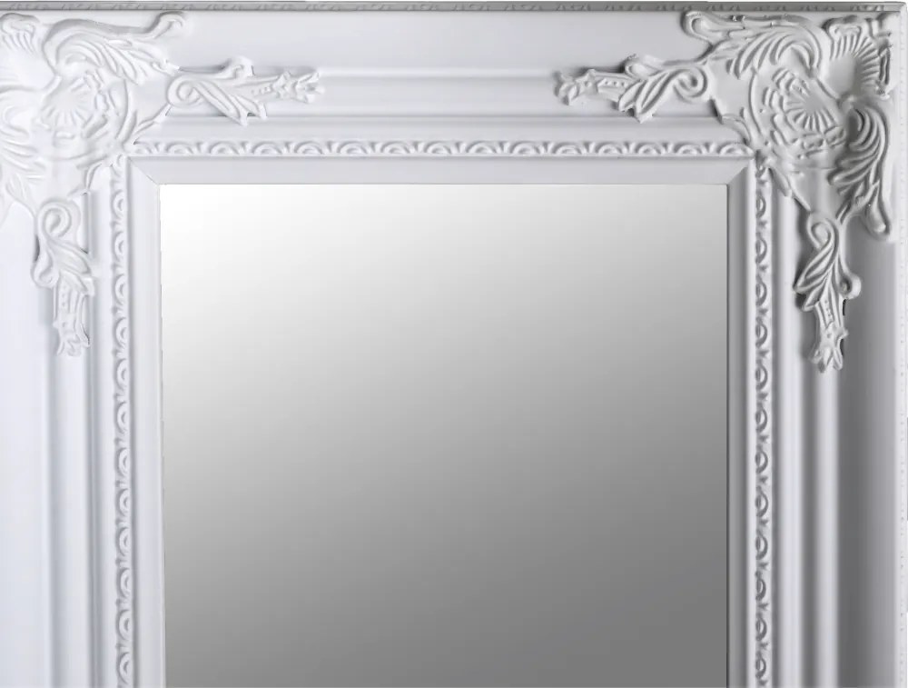 Tükör, fehér fa keret, MALKIA 8