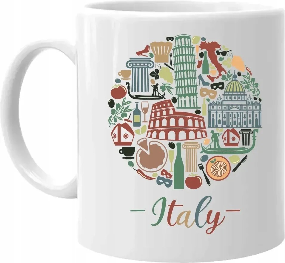 Italy Olaszország Olasz Nyomtatott Bögre