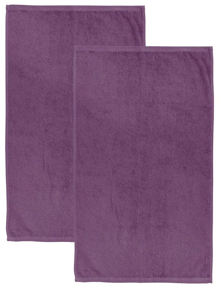 Lila gyorsan száradó frottír pamut fürdőlepedő szett 2 db-os 90x140 cm Quick Dry – Catherine Lansfield