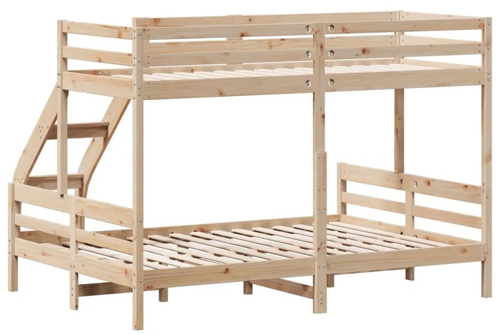 tömör fenyőfa emeletes ágy 90x200/140x200 cm