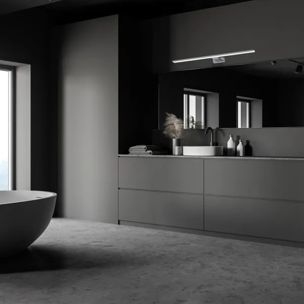 LED Fürdőszobai tükörvilágítás SHINE LED/15W/230V 80 cm IP44 fényes króm