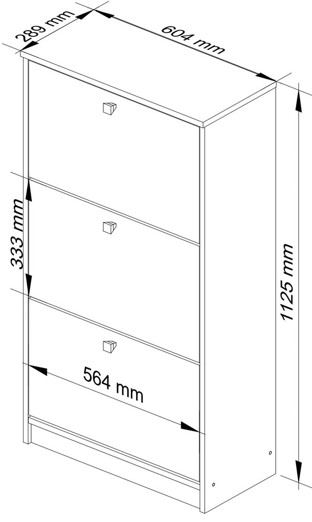 Cipőtároló Satori (szonoma tölgy + wenge). 1069957