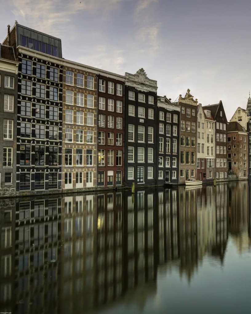 Poszter 40x50cm Csatorna Amszterdam városon át 7, Assaf Frank