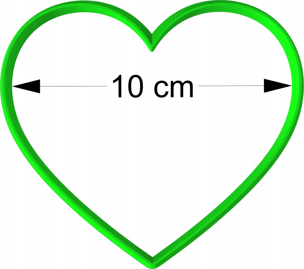 Mézeskalács lyukasztó Nagymama Napjára Nagypapa Valentin nap szív 10cm