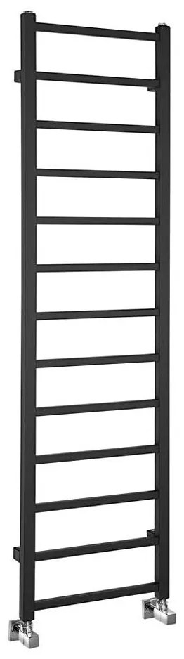 Sapho - Fürdőszobai törölközőradiátor METRO DOS 323W 40x150 cm matt fekete