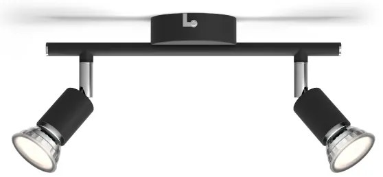 Philips - Spotlámpa LIMBALI 2xGU10/50W/230V fekete