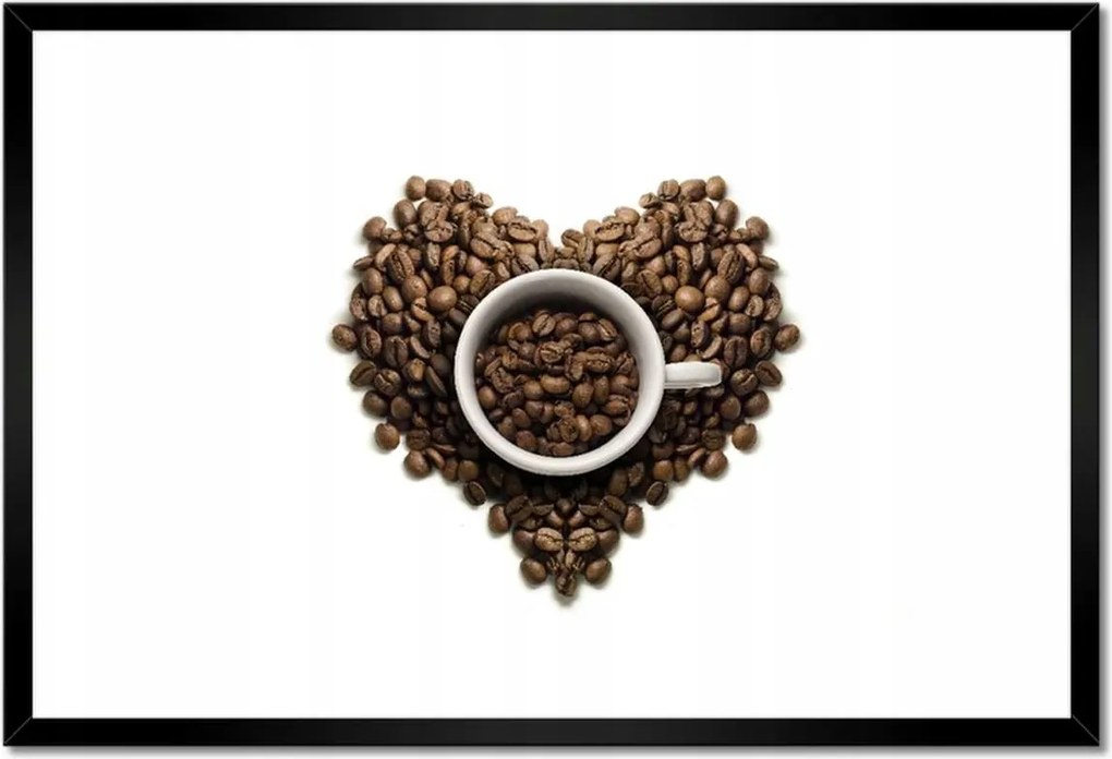 Poszterek keretben 60x40 Kávészív