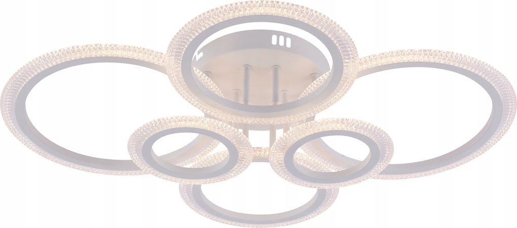 Modern Led Csillár 120W Fehér Gyűrű Minimalizmus 71cm Távirányító Vargo DL1159