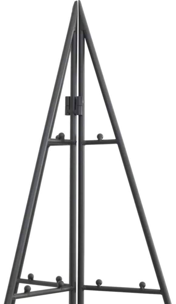 fekete fém karácsonyfa dekorációhoz 100 cm