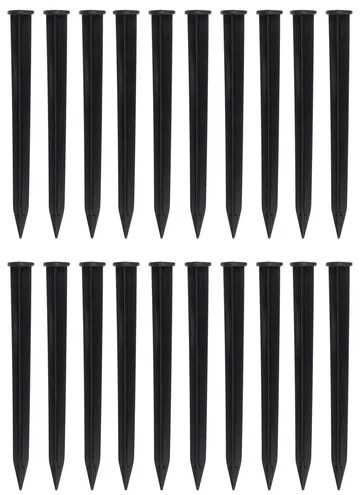 Gardlov Kerti szegély 6 cm x 10 m 20 tűvel - fekete