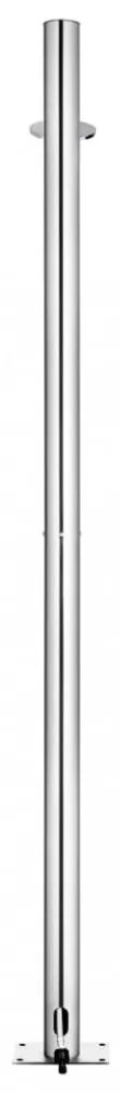 rozsdamentes acél kerti zuhany 215 cm