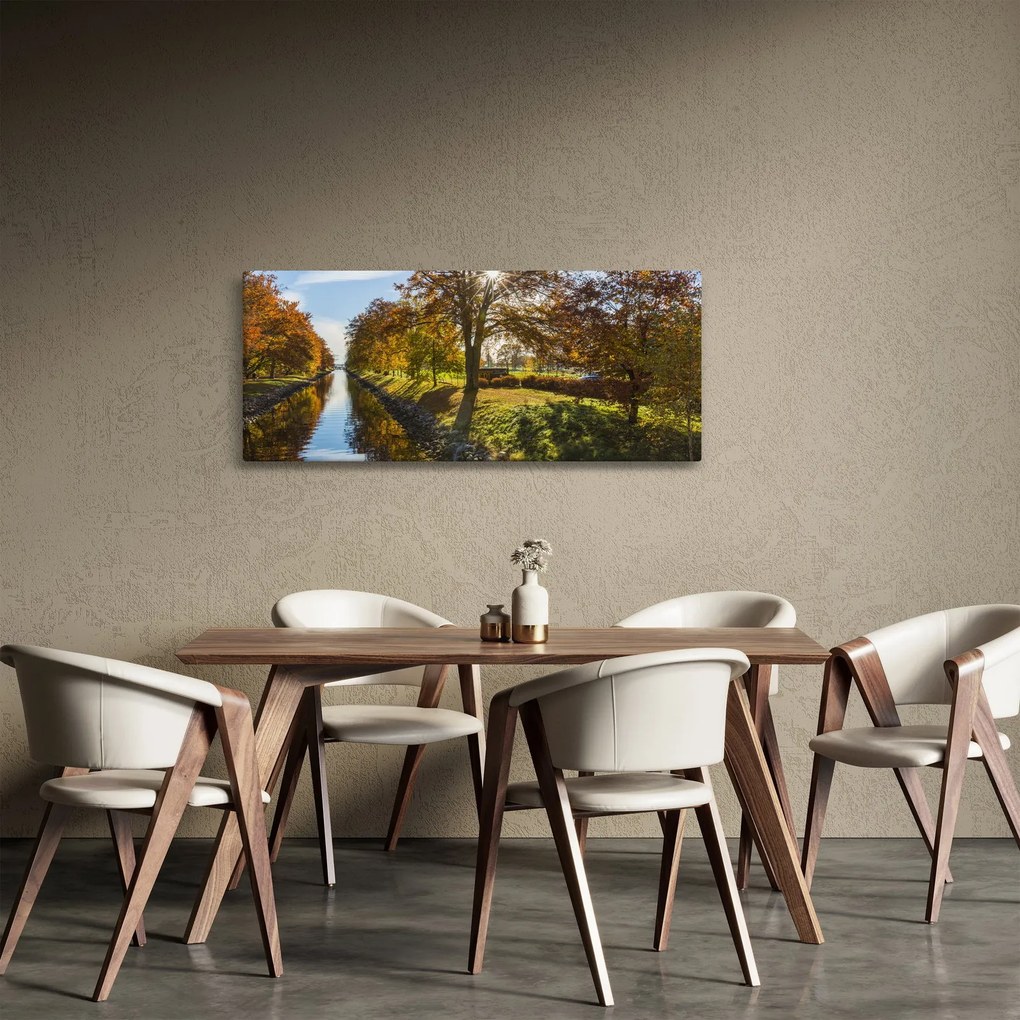 Vízi csatorna képe (120x50 cm)