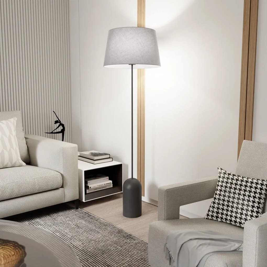 Emibig modern állólámpa pearl fekete szürke emi1420/lp1