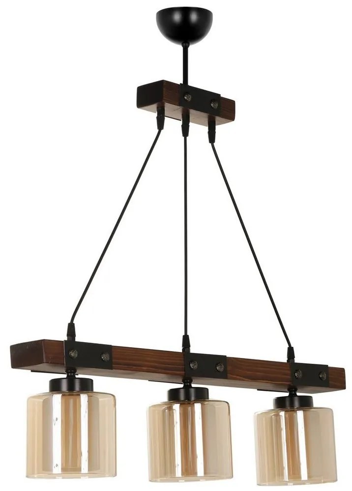 Csillár zsinóron LILA 3xE27/60W/230V