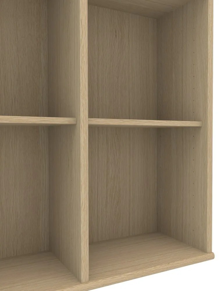 Fali könyvespolc tölgy dekorral Mistral 025