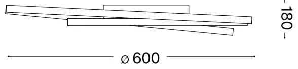 Ideal Lux - LED Dimmelhető mennyezeti lámpa OZ LED/48W/230V átm. 60 cm CRI 90 arany