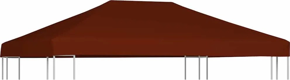 vidaXL terrakotta pavilon tetőponyva 310 g/m² 3 x 4 m