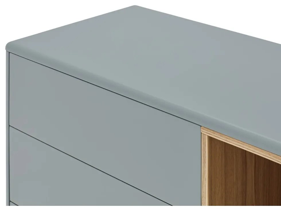 Kék-szürke alacsony komód 180x76 cm Corvo – Teulat