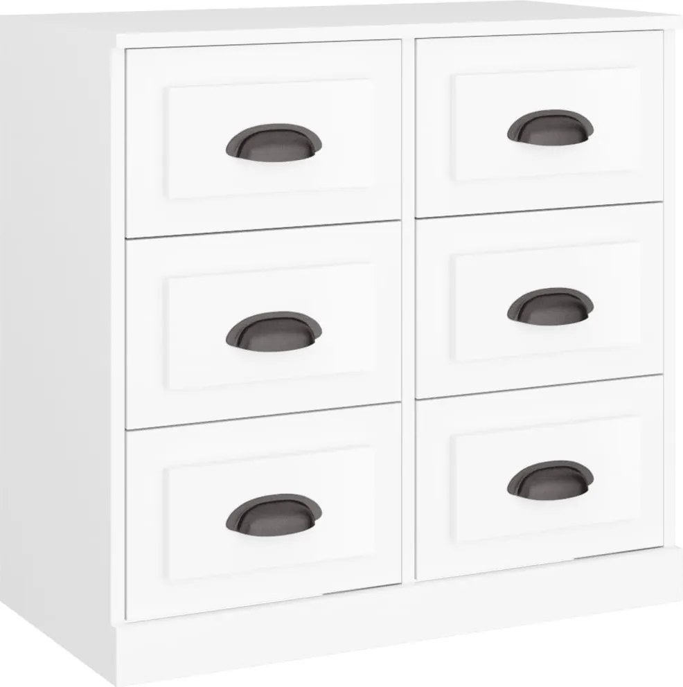 vidaXL fehér szerelt fa tálalószekrény 70x35,5x67,5 cm