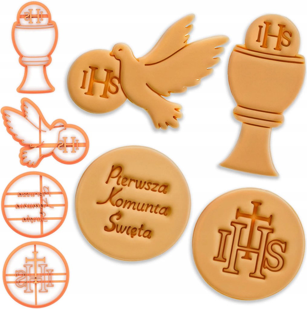 Prémium Közösségi Kekszlyukasztó Formák Elsőáldozás Készlet 4