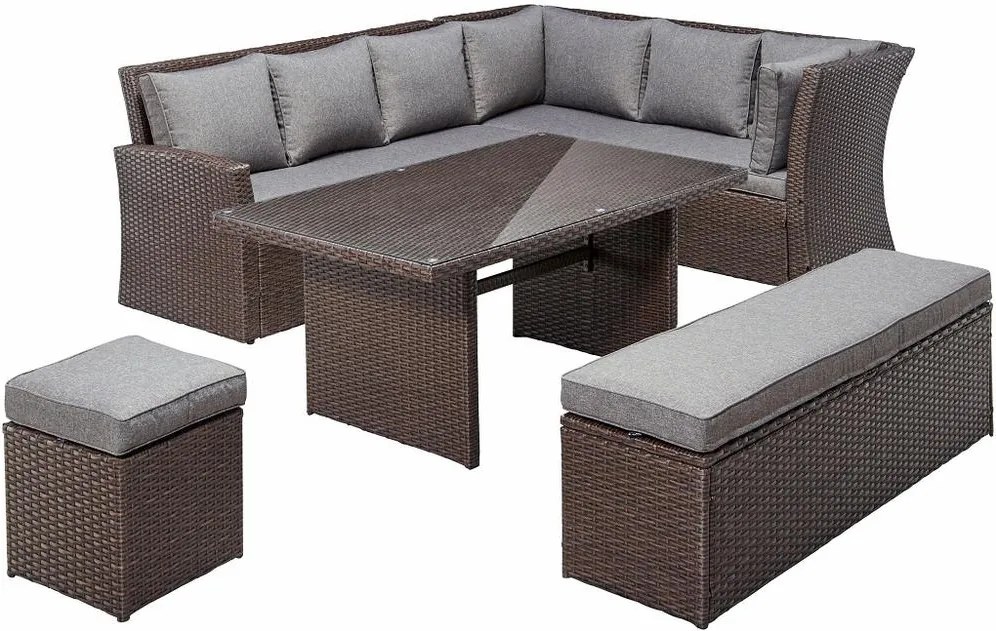 Avenberg CORSICA Nagy családi kerti garnitúra