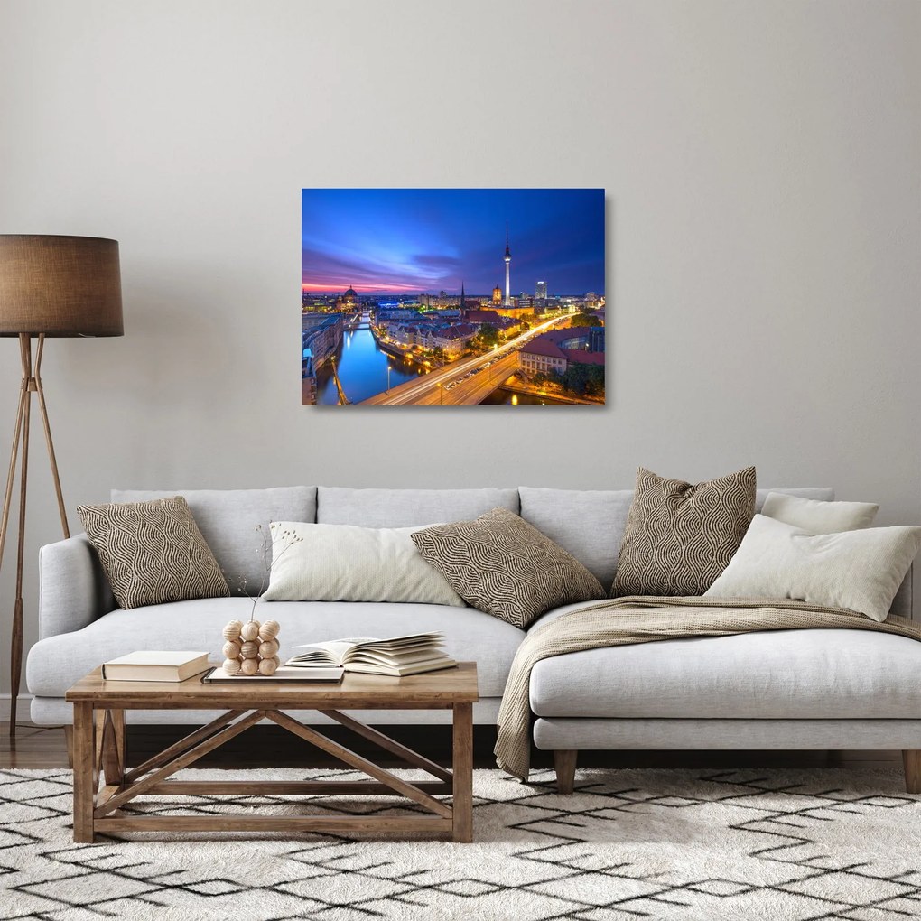 Kép - Kék ég Berlin felett (üvegen) (70x50 cm)