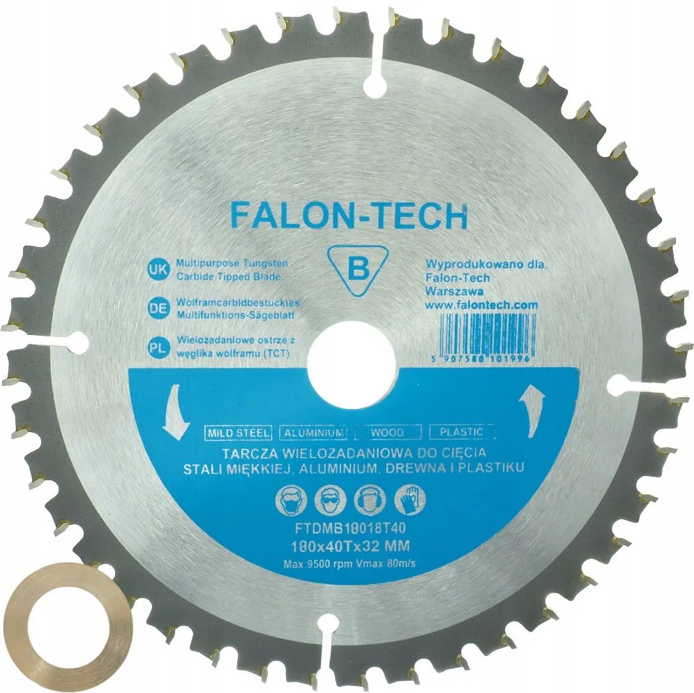 Többfunkciós Fűrésztárcsa 160 x 1,8 x 40T Tct Kompozit Több Anyaghoz