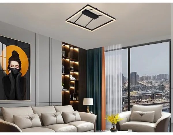 LED dimmelhető felületre szerelhető csillár LED/55W/230V 3000-6500K + távirányító