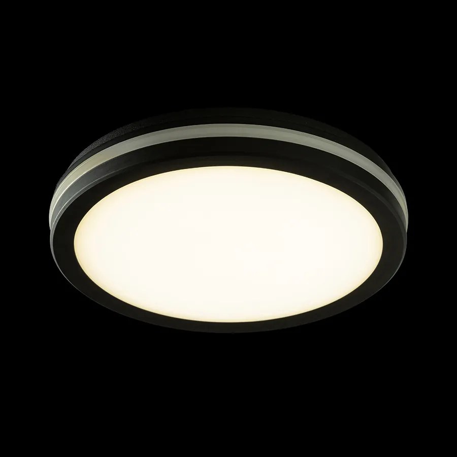 RENDL SONO 30 felületre szerelhető fekete műanyag 230V LED 30W IP65 3000K 4000K 6000K