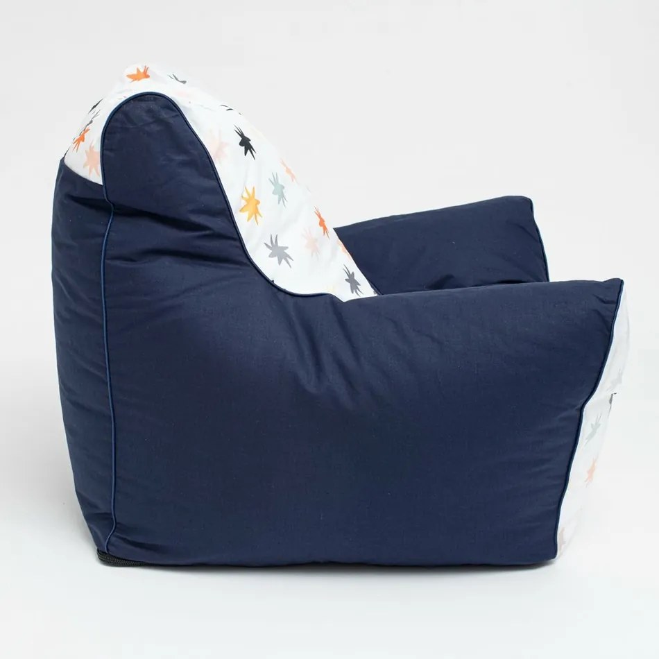 New Baby gyerek fotel golyókkal töltve, kék