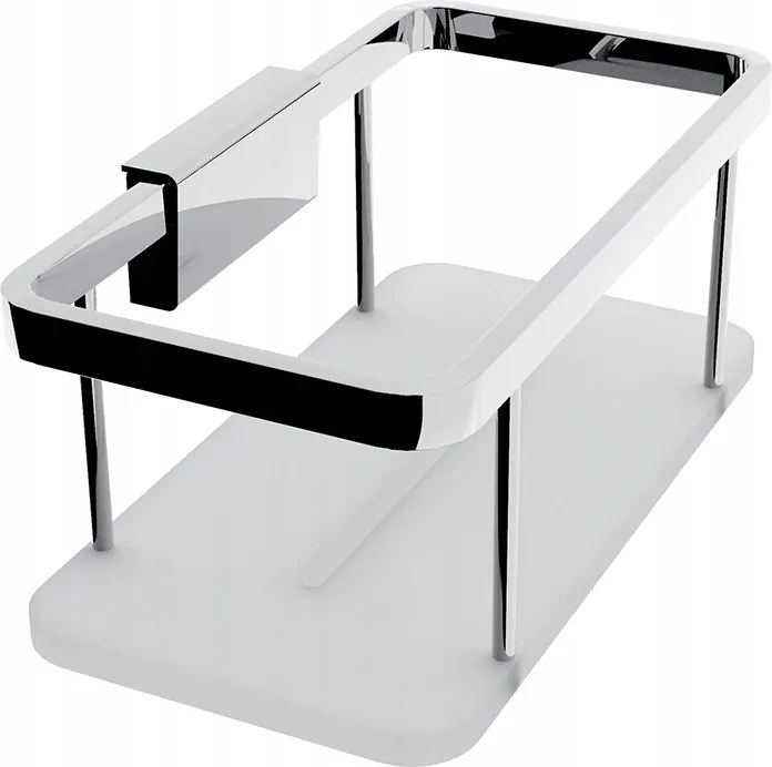 Nimco Kibo krómozott zuhanypolc 20 cm korláttal Ki 14015-B-26