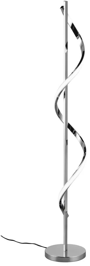 Fényes ezüstszínű LED szabályozható állólámpa (magasság 120 cm) Isabel – Reality