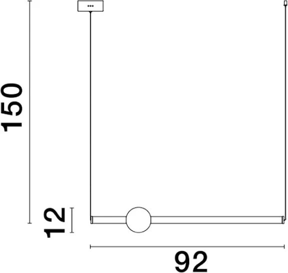 NOVALUCE 9054452 NEUTRON Modern Led Függesztett Lámpa LED IP20