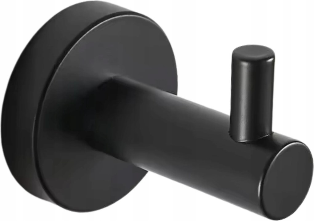 Törölközőtartó akasztó szimpla Sárgaréz 180G fekete Matt Borg Hygiene