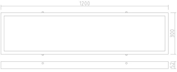 APLED - LED Felületre szerelhető panel LONG LED/40W/230V 4000K 120x30cm IP41 fehér