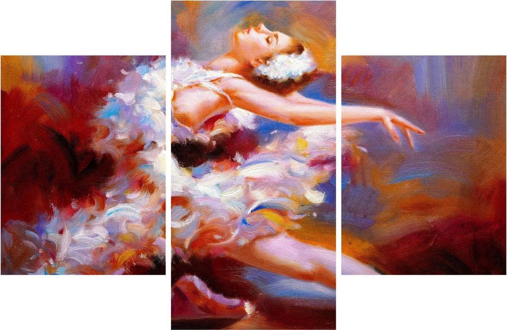 Kép - Balerina, festmény (90x60 cm)