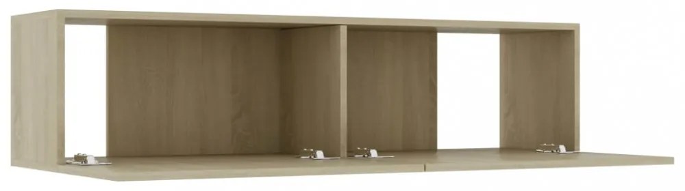 sonoma tölgy szerelt fa TV-szekrény 120 x 30 x 30 cm