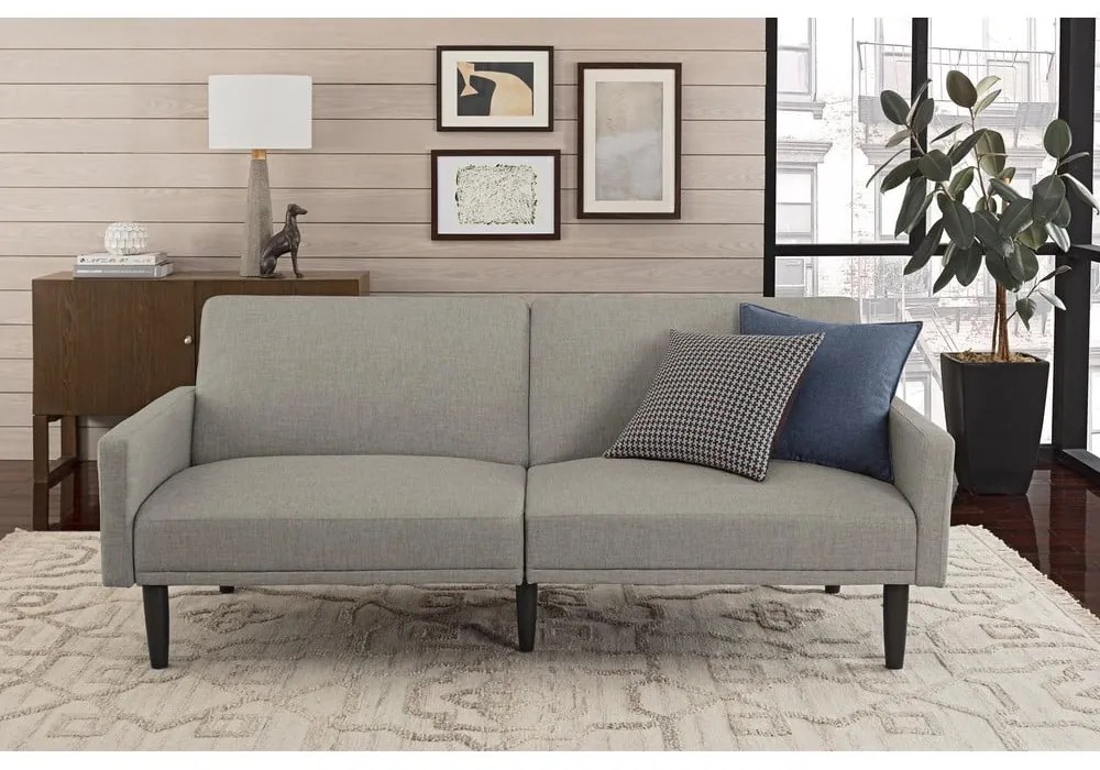 Világosszürke kinyitható kanapé 198 cm - Støraa