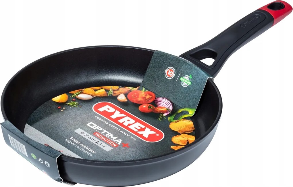 Optima+ tapadásmentes serpenyő 26 cm Pyrex indukciós elektromos gáz