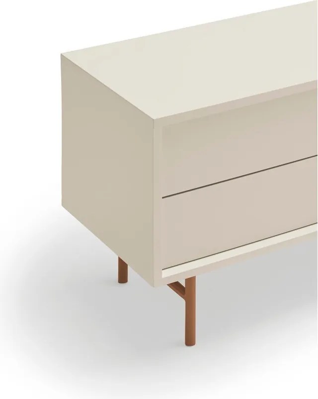 Téglavörös-bézs TV-állvány 180x56 cm Nube – Teulat