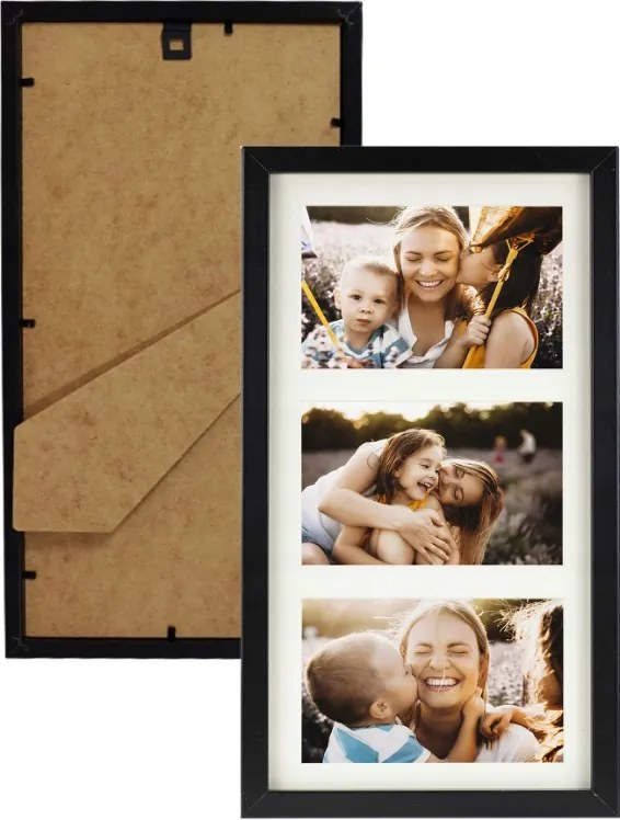 Multi képkeret 18x35 cm 3 kép 10x15 cm