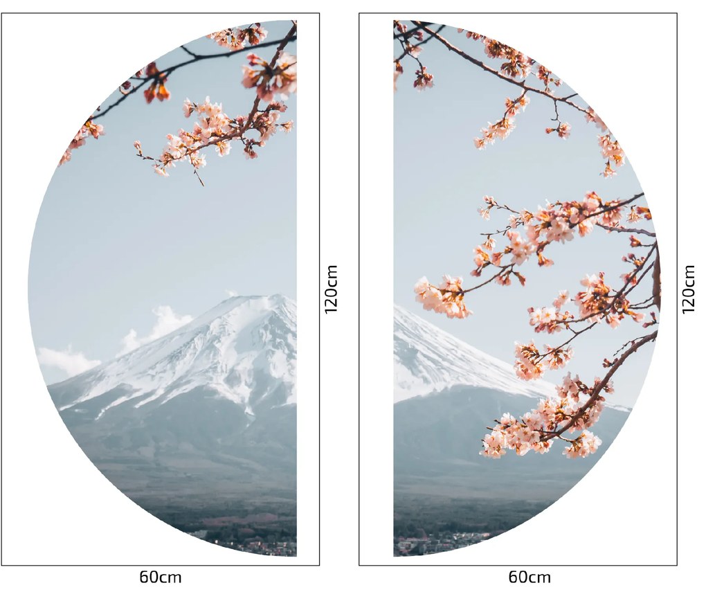 PIPPER. Textil kör alakú falmatrica "Japán" Méret: 60cm