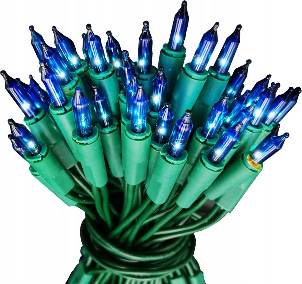 Karácsonyfa lámpák Kék izzós 100 db